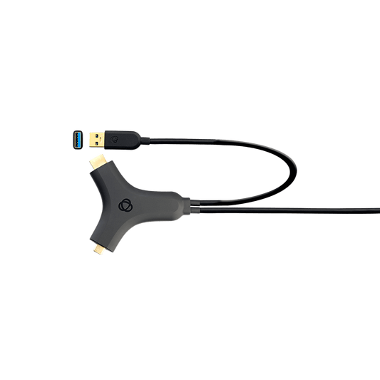 Adaptador Activo Multi-Formato | HDMI + USB 3.2 a USB-C | 4K@30Hz 4:4:4 | 60W PD | Carcasa ABS | Cable 2.7 m (8.85 ft)