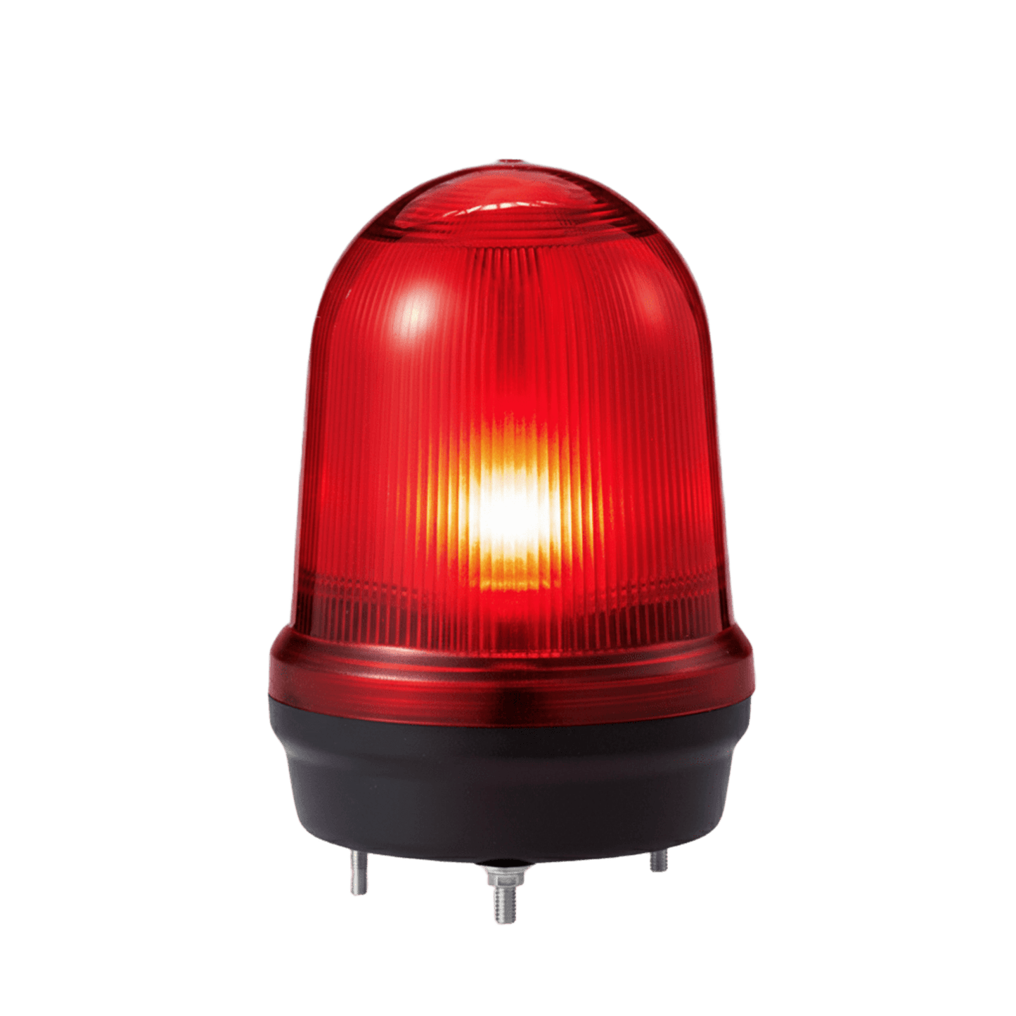 LED con patrones fijo/intermitente, estroboscópico y simulación rotatorio, Color Rojo de 110-220 VCA