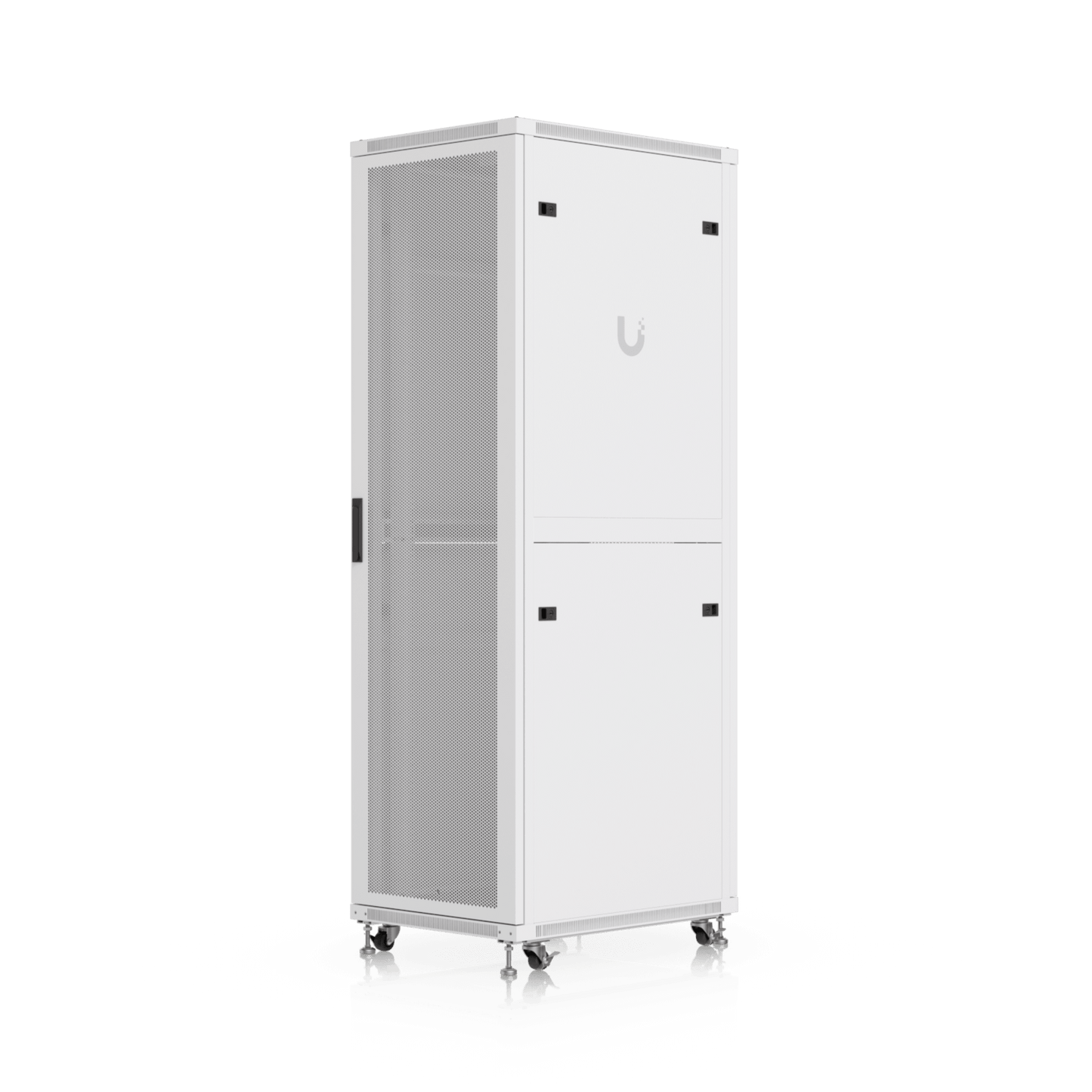 UACC Rack Cabinet 42U (600 × 800 mm) – Gabinete de Piso Totalmente Ensamblado con Ventiladores Integrados, Paneles Removibles, Ruedas con Seguro y Puerta Frontal Perforada para Óptimo Flujo de Aire