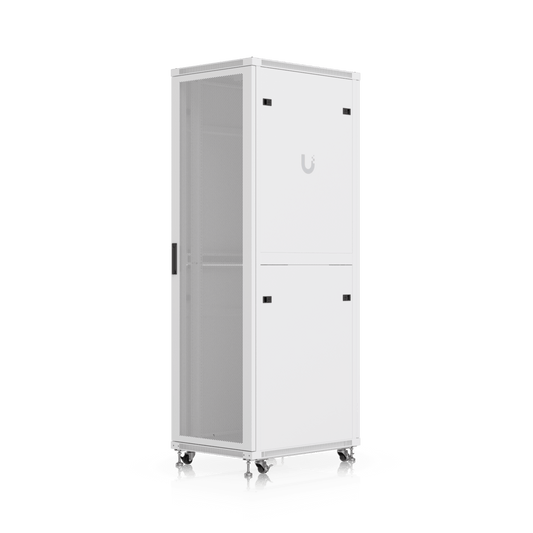 UACC Rack Cabinet 42U (600 × 800 mm) – Gabinete de Piso Totalmente Ensamblado con Ventiladores Integrados, Paneles Removibles, Ruedas con Seguro y Puerta Frontal Perforada para Óptimo Flujo de Aire