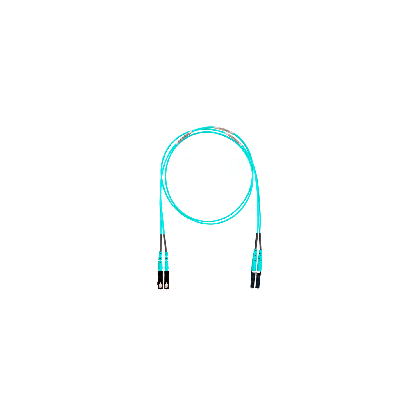 Jumper de Fibra Optica Multimodo 50/125 OM4, LC-SC Duplex, OFNR (Riser), Color Aqua, 5 Metros (16.40 Pies)