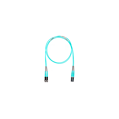 Jumper de Fibra Optica Multimodo 50/125 OM4, LC-SC Duplex, OFNR (Riser), Color Aqua, 5 Metros (16.40 Pies)