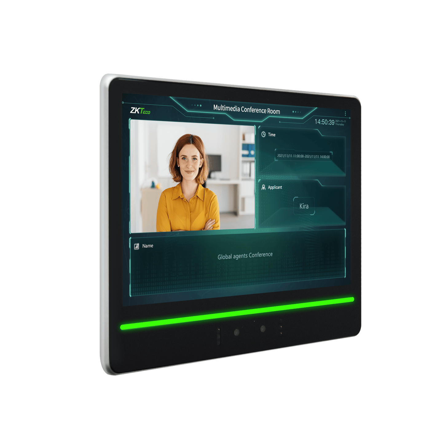 Terminal de Verificación Facial / Pantalla Táctil 10.1" / Autenticación Dual Rostro-Tarjeta / Cámara Binocular 2MP WDR / Capacidad 10,000 Rostros / WiFi 2.4 GHz / Android 7.1