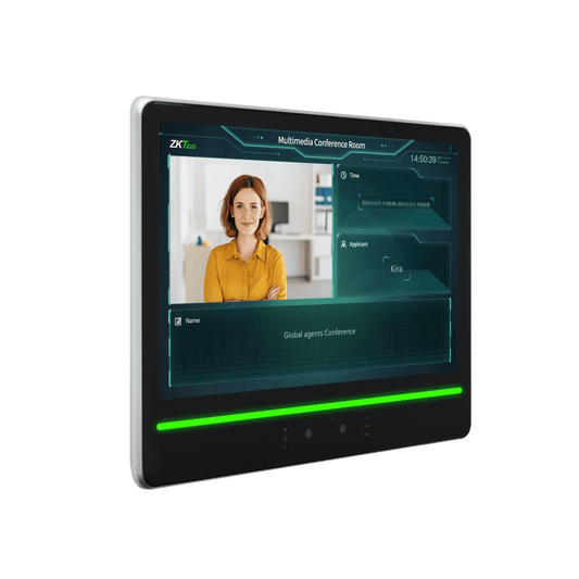 Terminal de Verificación Facial / Pantalla Táctil 10.1" / Autenticación Dual Rostro-Tarjeta / Cámara Binocular 2MP WDR / Capacidad 10,000 Rostros / WiFi 2.4 GHz / Android 7.1