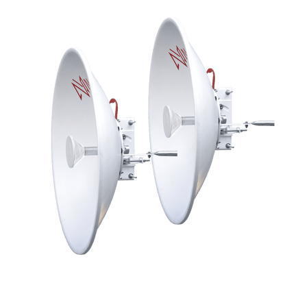 1 Antena Direccional de alto rendimiento / diámetro  de 60 cm / 5.9-7.2 GHz / Ganancia 30 dBi / SLANT de 45 ° y 90 ° / Ideal para 30 km / Conector N-Hembra / Montaje  y jumpers incluidos.