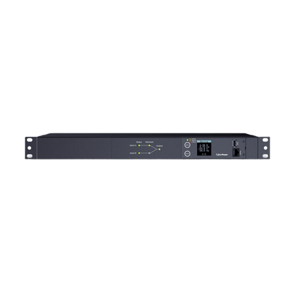 PDU ATS (Fuente Redundante Auto-transferible) Medible, Para Distribución de Energía, 2 Entradas 120 Vca NEMA5-15P, Con 10 Salidas NEMA 5-15R, Horizontal 19in, 1UR