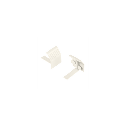 Unión recta de base, para uso con canaleta T70, Material PVC Rígido, Color Blanco