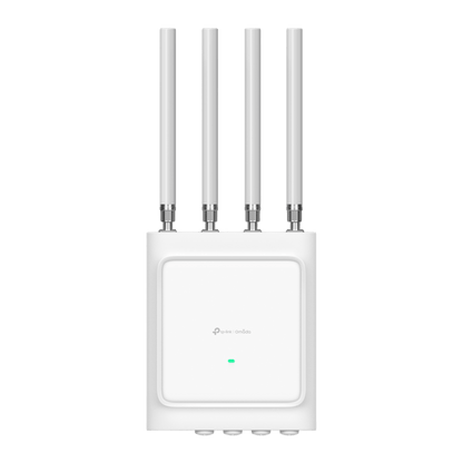 Access Point Wi-Fi 6 Exterior AX3600 / 3.6 Gbps Velocidad Total / 4x4 MU-MIMO / IP68 / Protección Rayos 6 kV / Gestión Cloud Omada / -40°C a +70°C / Alta Densidad de Usuarios