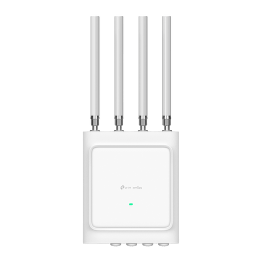Access Point Wi-Fi 6 Exterior AX3600 / 3.6 Gbps Velocidad Total / 4x4 MU-MIMO / IP68 / Protección Rayos 6 kV / Gestión Cloud Omada / -40°C a +70°C / Alta Densidad de Usuarios
