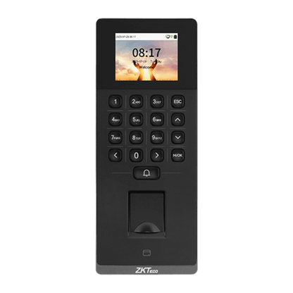 Terminal Biométrico F34 Lite / Huella Digital / Tarjeta RFID / Contraseña / 2.4" Pantalla Color / 10,000 Huellas / 10,000 Tarjetas / Protocolos BEST-PUSH / Ethernet-WiFi / Control de Acceso-Asistencia