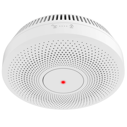 Detector de Humo Interlink / Doble Tecnología de Sensor de Luz / Alarma Auditiva 85dB / Batería de Litio 10 Años / Autoverificación/ Interconectable 30 Dispositivos