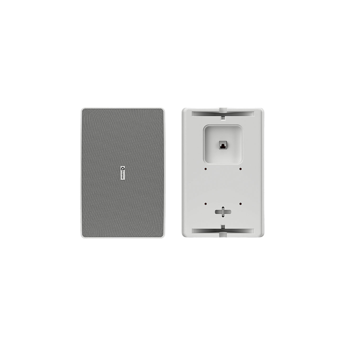 Altavoz de Pared PoE Dante 6.5 pulgadas | 2 Vías | Potencia PoE++ 10W | DSP Integrado | Mixer 2 Canales | Montaje VESA 75 mm | UL1480A | Negro o Blanco