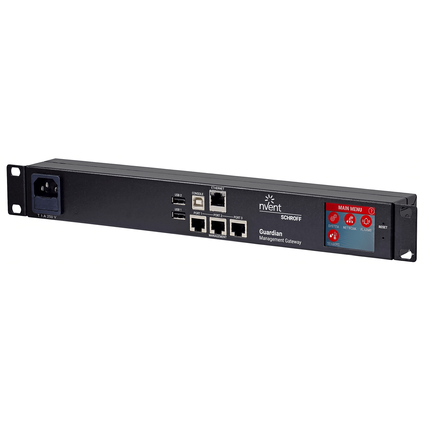 Gateway de Gestión Ambiental para Data Center GUARDIAN / Plataforma de Monitoreo con 3 Puertos de Sensores y Soporte de Hasta 16 Dispositivos por Puerto / 40 m (131.2 ft) de Cable por Puerto / Interfaz Web GUI / Protocolos SNMP - SMTP - HTTPS - BAC