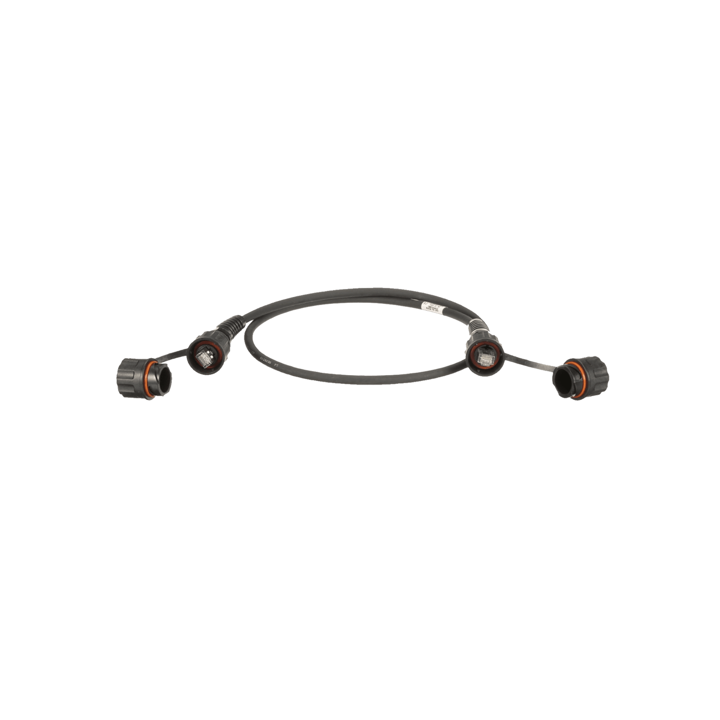 Patch Cord Cat6A IndustrialNet, Blindado S/FTP, Con Plug Industrial y Tapa en Cada Extremo, 2 Metros