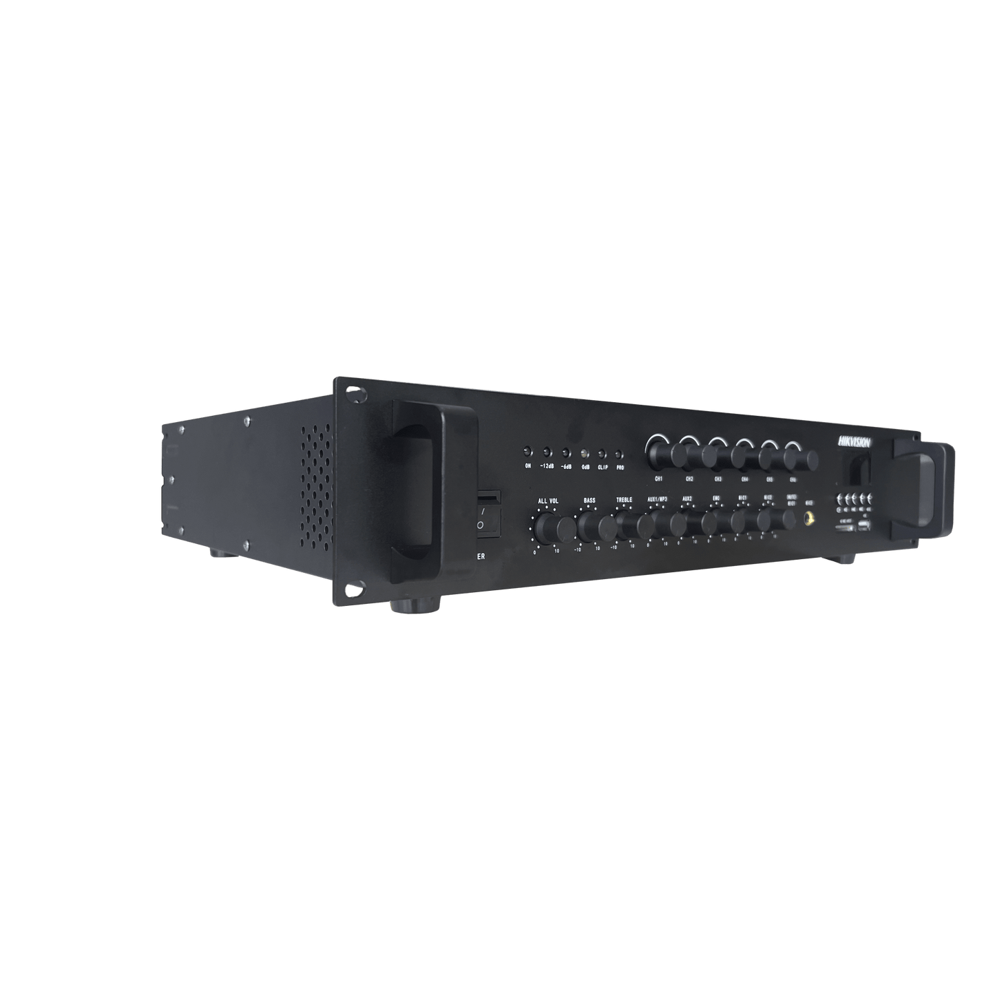 Amplificador de Audio | Bluetooth | 240 W | 6 Zonas con Control de Volumen Independiente | 70/ 100V COM | Montaje en Rack | Voceo y Musica Ambiental