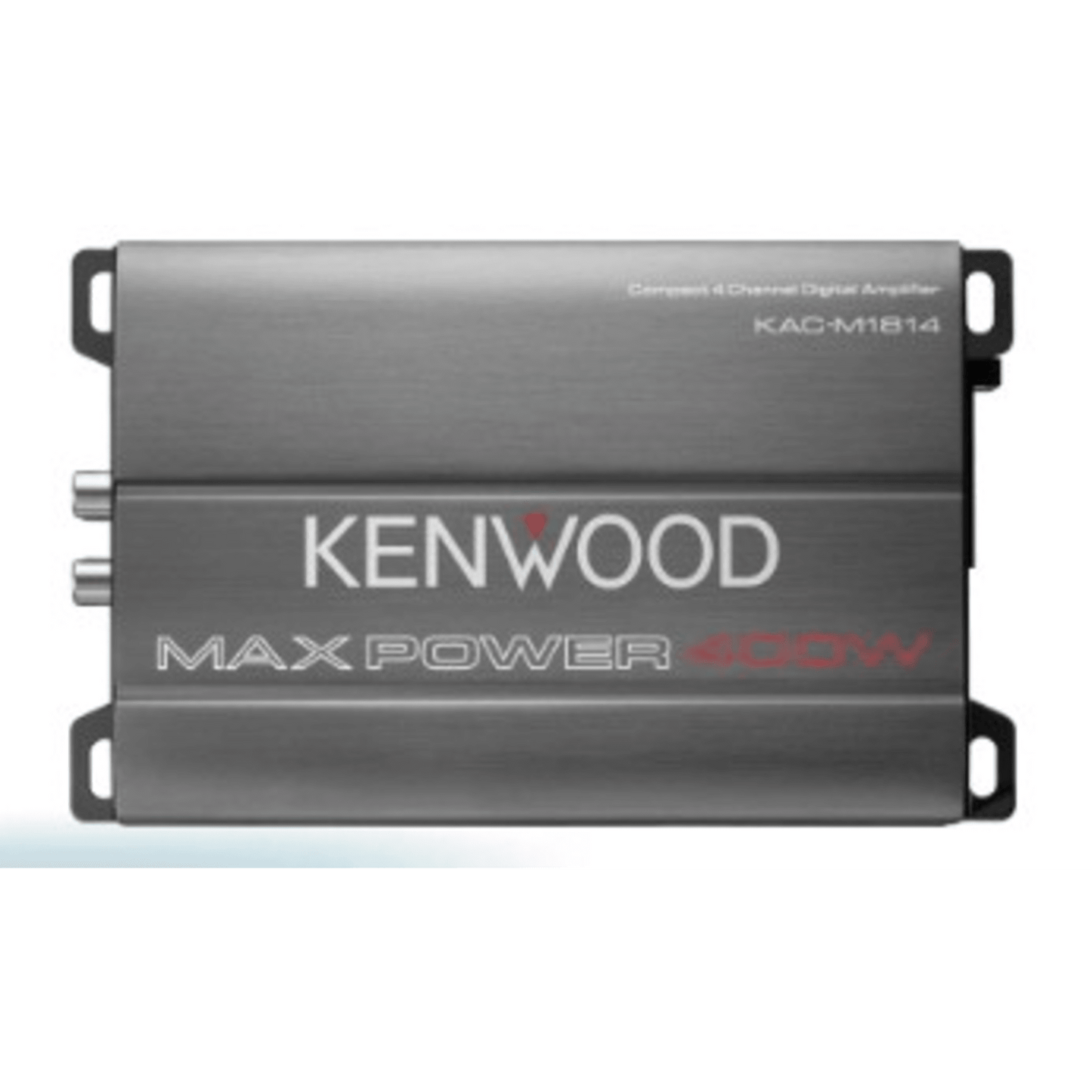 Amplificador Clase D KAC-M1814 / 400W Max / 45W x 4 RMS (4&Omega;) / 45W x 4 RMS (2&Omega;) / 90W x 2 Puenteado / Filtros Ajustables HPF/LPF / Entrada a Nivel de Altavoz / Recubrimiento Conformal / Compacto / Para Automóvil, Marina, ATV y Motocicle