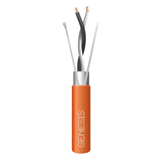 Bobina de 305 Metros (1000 Pies) / Cable 2 x 22 AWG / Color Naranja / Blindado / Plenum / Trenzado para Aplicaciones de Transmisión de Datos a Alta Velocidad para Automatización, EIA-485, BACnet y Otros Sistemas de Comunicación