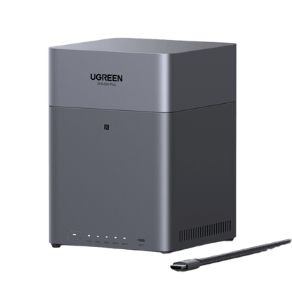 NAS UGREEN NASync DH4300PLUS  / 4 Bahías SATA / Procesador RK3588C 8 GB RAM / 2.5GbE Puerto / HDMI 4K / USB 3.2 Type-C / RAID 0/1/5/6/10 / Acceso Remoto UGREENlink