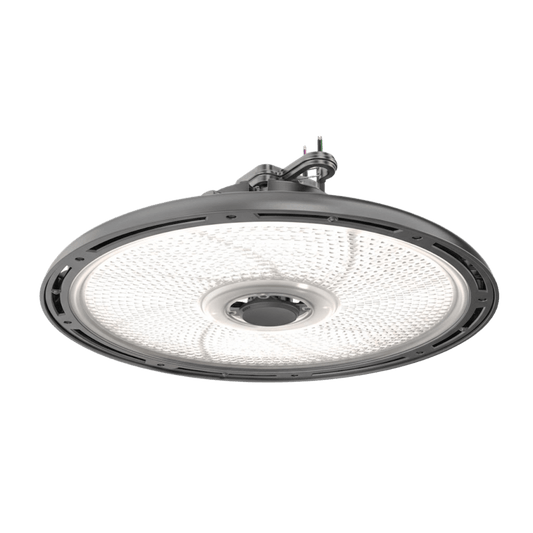 Luminaria LED High Bay Redonda REBL / 24 000- 27 000 -30 000 Lúmenes / 150-170-200W / 3500K-4000-5000 K CCT Switchable / IP66 NEMA 4X / IK10 / UVOLT 120-347V / DLC Premium