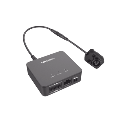 Pinhole IP 2 Megapixel / Lente 2.8 mm / 2 Mts Cable / PoE / Ideal para Cajeros Automáticos (ATM) / WDR / Micro SD / Cámara Tipo Block
