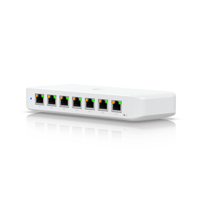 USW Ultra 60W Switch de 8 Puertos GbE (7 Puertos PoE+ y 1 Puerto Entrada PoE++) con Opciones de Montaje Versátiles