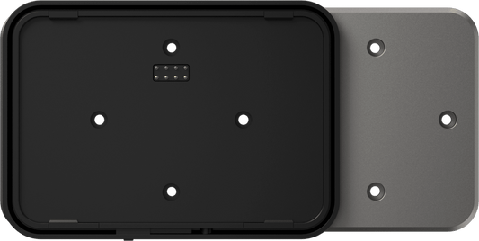 Adaptador de Montaje SUNMI CPad / Compatibilidad VESA y Caja 86mm / Conectividad USB Alimentación y Datos / Fijación Segura con Cerradura / Botón Liberación Rápida