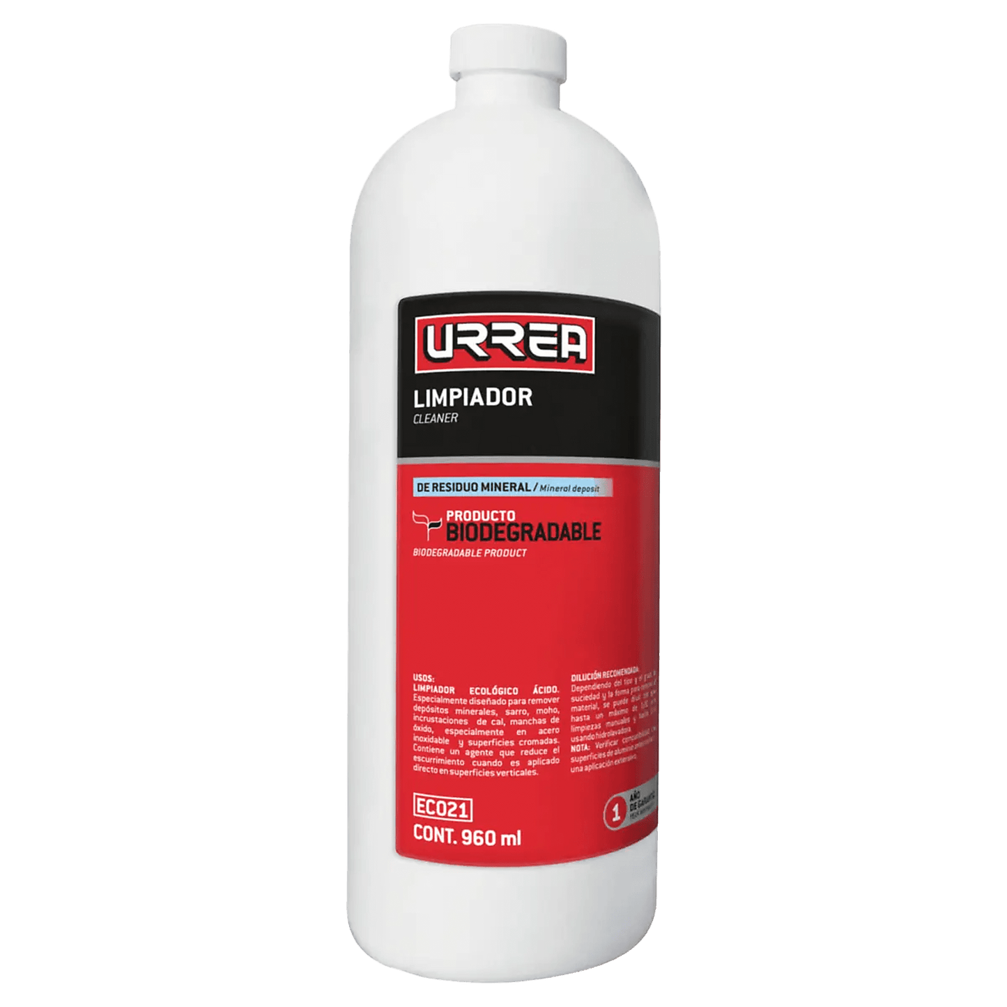 Líquidos Limpiadores de Residuos Minerales / Ecológico y Biodegradable / Para Residuos Minerales  / Presentaciones de 960 mL.