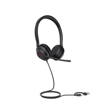 Diadema Alámbrica UH35 Dual de Yealink USB-C/A Compatible con Teléfonos IP Yealink y Computadoras
