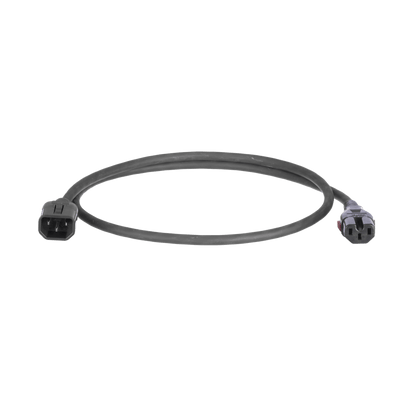 Cable de Alimentación Eléctrica Con Bloqueo Doble de Seguridad, de IEC C14 a IEC C13, 6 ft. de Largo, Color Negro, Paquete de 10 Piezas