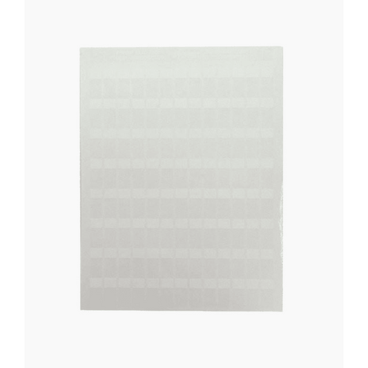 Hojas con 1000 Etiquetas Poliofina para Impresora Láser/Inyección de Tinta, Ancho 96.3 mm (3.79 pulgadas) x Alto 7.6 mm (0.3 pulgadas), Color Blanco
