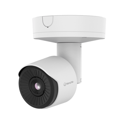 Cámara Térmica AI Radiométrica QVGA / Detector Microbolómetro 384x288 / Clasificación AI Persona-Vehiculo / Rango Temperatura -40°C a 550°C / NETD ≤30mK / IP66 IK10 / PoE y 12VDC / ONVIF S,G,T,M