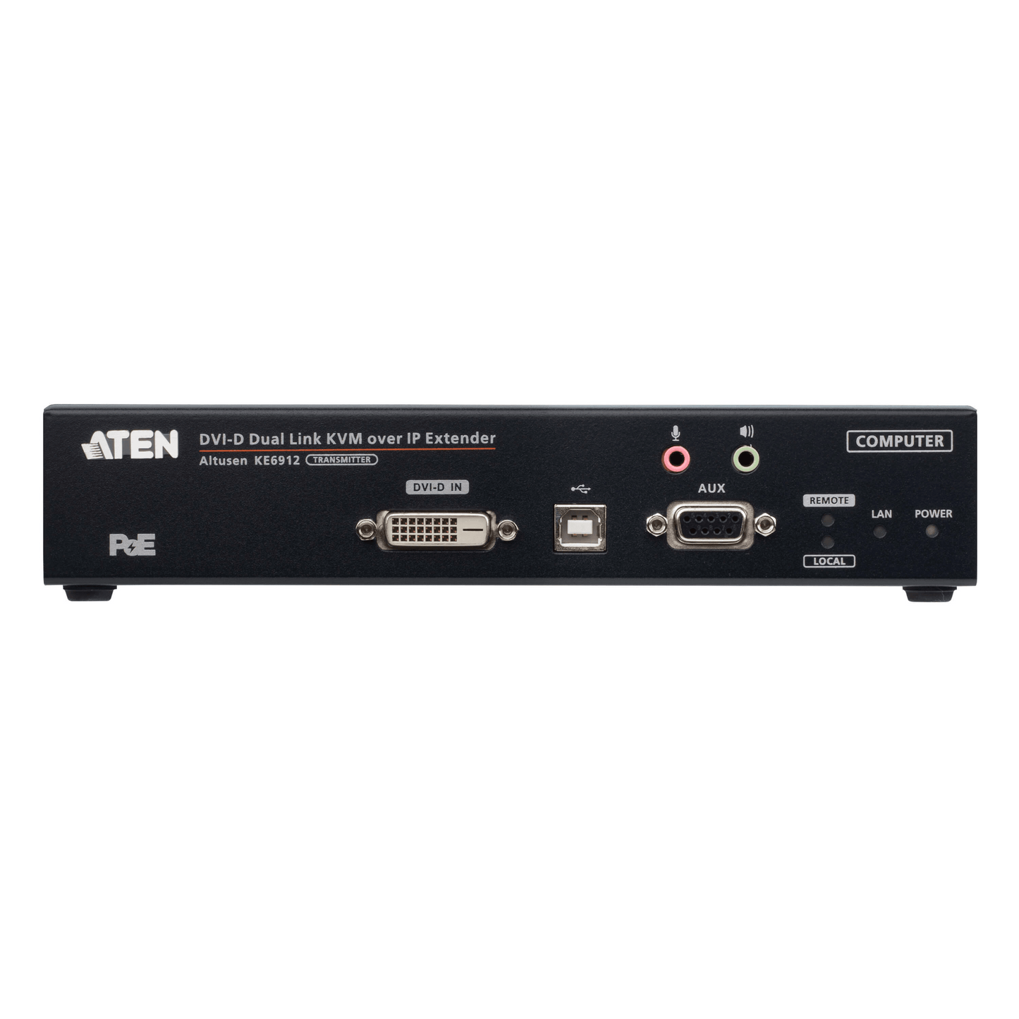 Transmisor KVM sobre IP DVI-D Dual Link 2K | Resolución 2560x2048 @ 50Hz | Zero Latency | SFP Fiber 10 km | Dual Power o PoE | Aplicaciones ATC | Matrix System