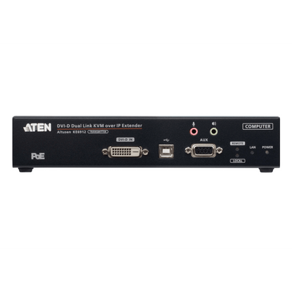 Transmisor KVM sobre IP DVI-D Dual Link 2K | Resolución 2560x2048 @ 50Hz | Zero Latency | SFP Fiber 10 km | Dual Power o PoE | Aplicaciones ATC | Matrix System