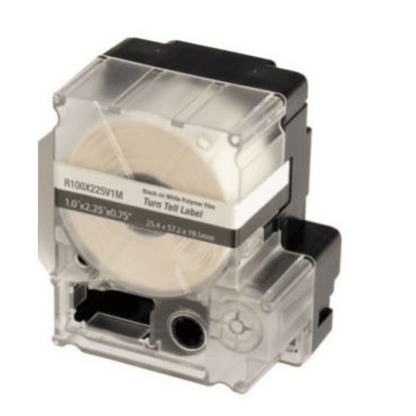 Casete de 75 Etiquetas Autolaminadas Turn-Tell, Con Rotación para Mejor Visibilidad, para Cables Categoría 6 FTP y Categoría 6a/10Gig, Calibre AWG 8 - 4