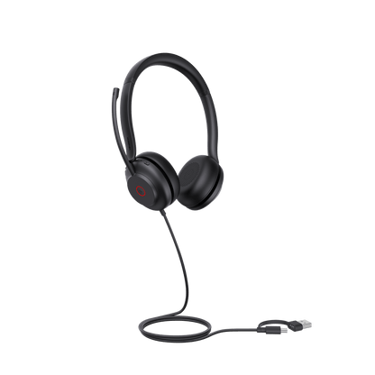Diadema Alambrica UH35 Dual Teams de Yealink USB C/A con Cancelación de Ruido y Diseño Ergonómico