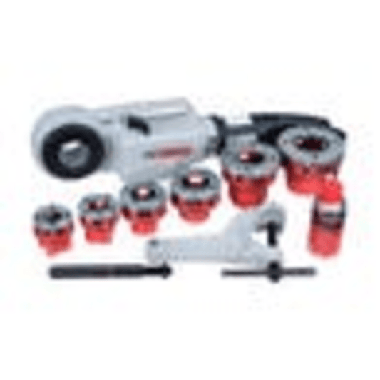 Tarraja Eléctrica para Tubo / 1010 W / Capacidad 1/2"-2" / Velocidad Roscado 25-15 rpm / Reversa 58 rpm / Peso 6 kg / Doble Aislamiento / Incluye Adaptadores Monoblock y Euroblock