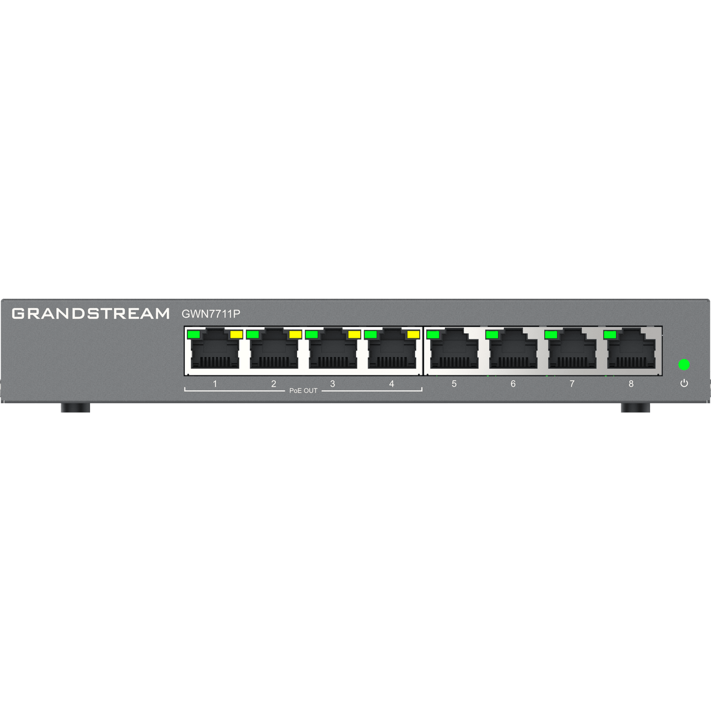 Switch de Red Administrable Capa 2 Lite / 8 Puertos Gigabit Ethernet / 4 Puertos PoE / VLAN / QoS / Snooping IGMP / Montaje en Pared y Escritorio / Compatible con GDMS