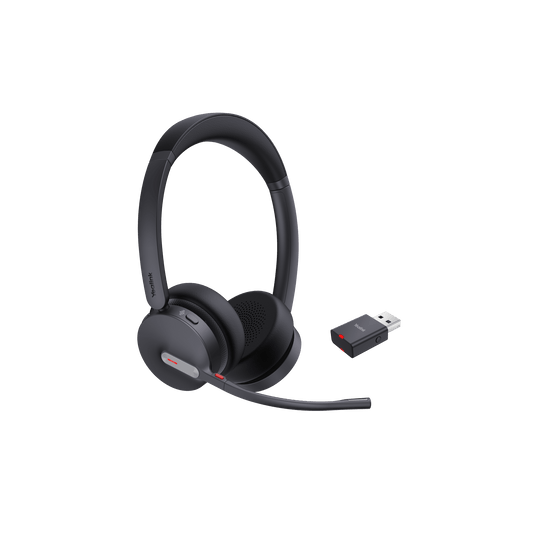 Diadema Inalámbrica WH64 Hybrid Dual UC de Yealink con DECT-Bluetooth y Acoustic Shield 2.0
