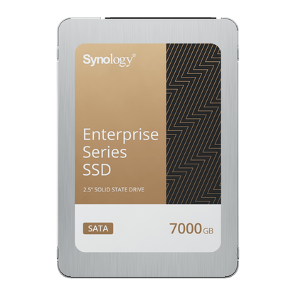 SSD SATA de 2,5" Serie Enterprise | 7000 GB | Alto Rendimiento Estable | Resistencia Empresarial | Protección de Datos Integral | Análisis de Vida Útil | Compatibilidad con Synology DSM | Garantía de 3 Años.