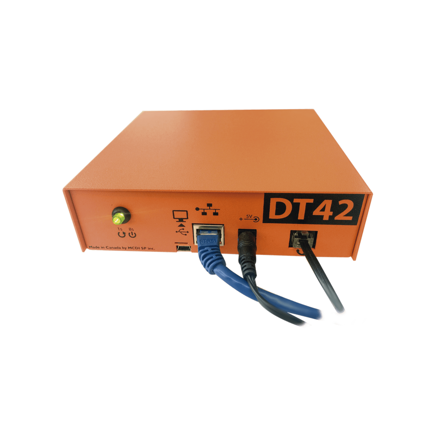 Receptora de alarmas IP Universal con 1 entrada de linea telefónica, para su central de monitoreo, recepción TCP/IP o GPRS, serie  M2M, paneles de alarma Hikvision, entre otros.