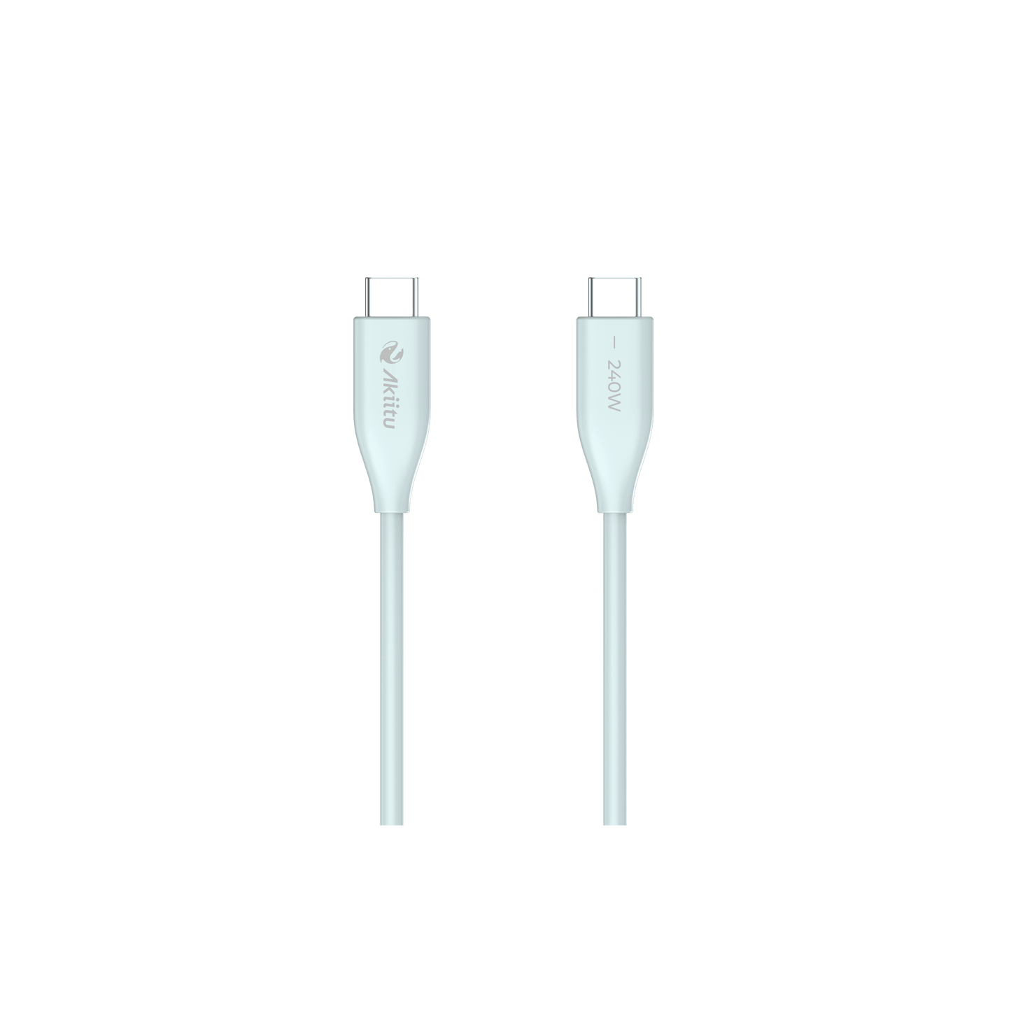 Cable de Carga USB-C a C 1.5 Metros / Tecnología GaN (Nitruro de Galio) / Fast-Charging  / Potencia 240W / Velocidad Transferencia 480 Mbps / Material Silicona No Tóxica /  Conector Aluminio Anodizado