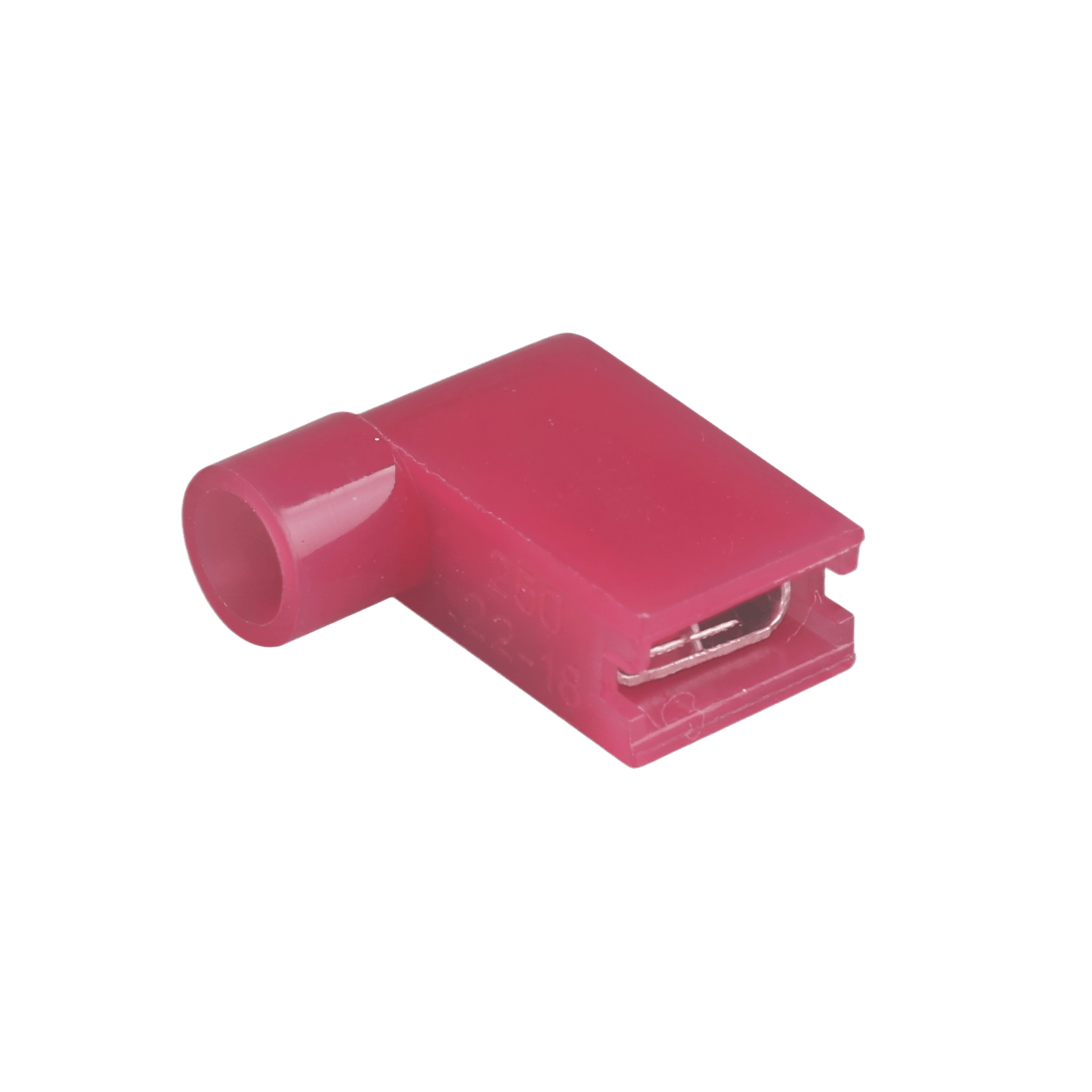Terminal hembra aislada completa tipo L  / Baterías con terminal macho F1 / Para cables 22-16 AWG / Paquete de 25 piezas