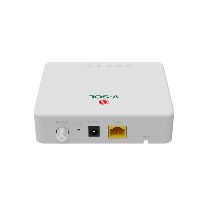 ONU Bridge Dual GPON/EPON con 1 Puerto SC/APC + 1 puerto LAN Gigabit + 1 puerto CATV