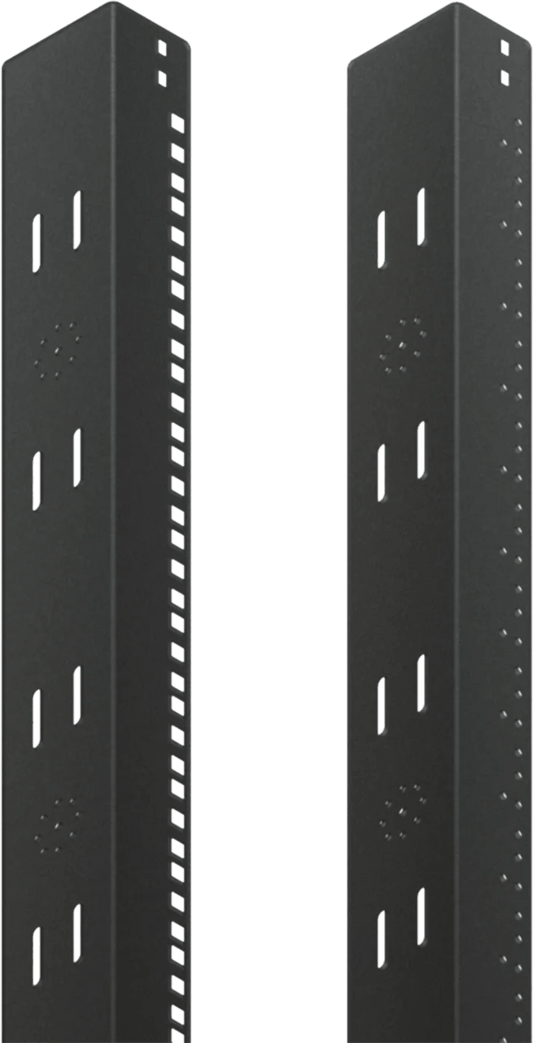 Ángulo de Rack, 19"  Linea SOHO Separación EIA Estándar, Acero Calibre 14/12, Orificios Roscados 10-32, Compatible Gabinetes 700x600mm