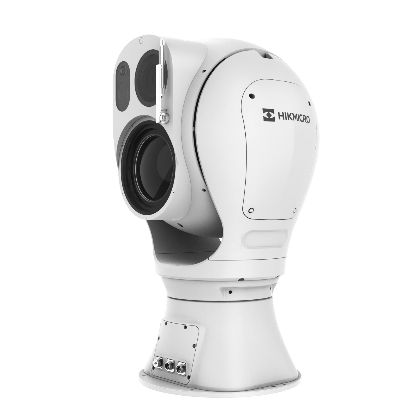 Mini Punta de Poste IP Dual / Térmica 25 mm (384 X 288) + Óptico 32X (4 Megapixel) / 800 mts IR / IP66 / Detección de Temperatura / microSD