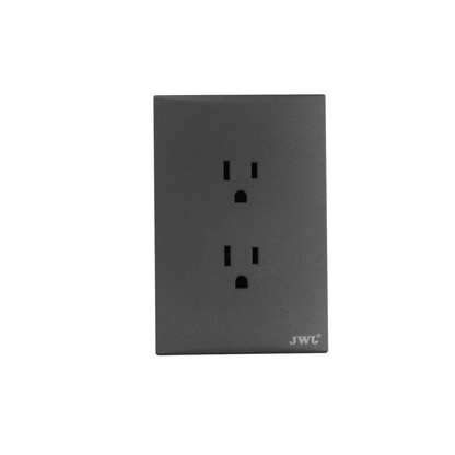 Placa con 2 Toma  Corriente Duplex 2P Y T 10 - 15 A 127 V 60 Hz