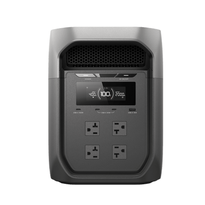 Estación de Energía Portátil EcoFlow DELTA 3 MAX, 2048Wh, Batería LiFePO4, Salida 2400W (Surge 4800W)