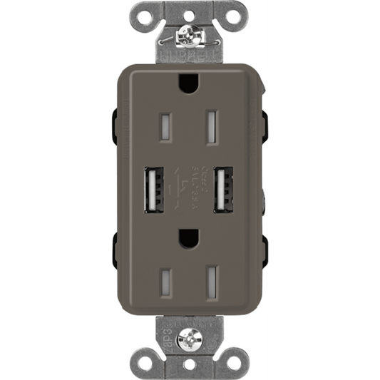 Receptáculo 15 A con puerto USB
