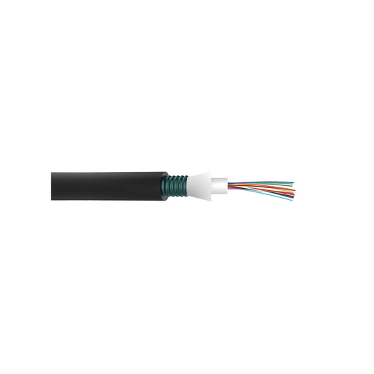 Cable de Fibra Óptica de 24 Hilos, Monomodo OS2, Interior/Exterior, Armada, Loose Tube 250um, OFCP (Plenum), Precio Por Metro