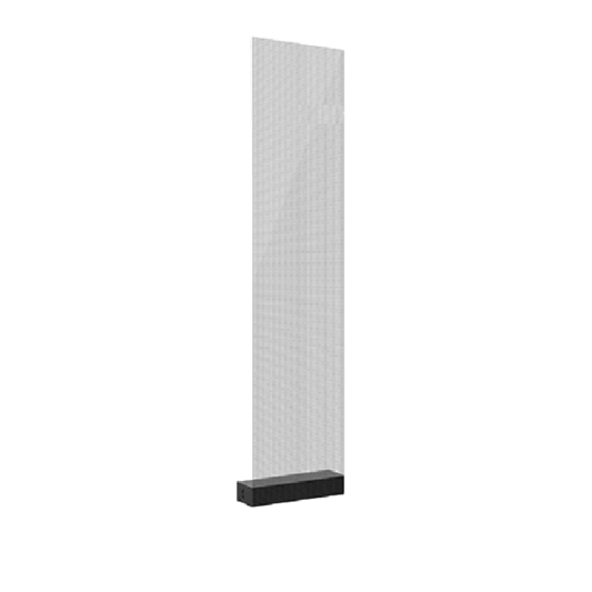 Panel LED Transparente / Pixel Pitch 3.91 mm / 250 x 1,200 mm (4 piezas / 1 m2) / Transparencia 82% / Brillo 1500-5000 nits / SMD1717 / Instalación Pegado-Colgado-Fijo